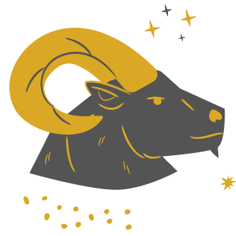 Козерог - схем картинка астрологического знака зодиака